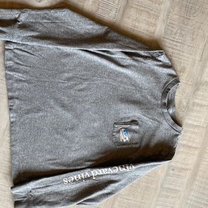 Vineyard vines long sleeve gray tee. Boys 7.